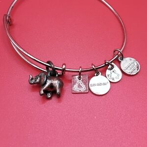 Alex and Ani Rose Gold Elephant Bracelet